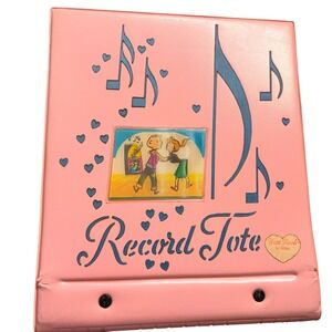 Vintage Pink Pony Tail Dancing Wiggle Picture 45 Record Tote by Siris Stationary